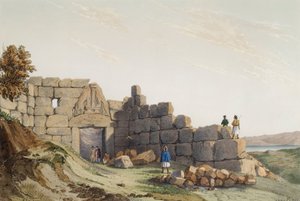 La Porta dei Leoni a Micene da Du Moncel Theodore